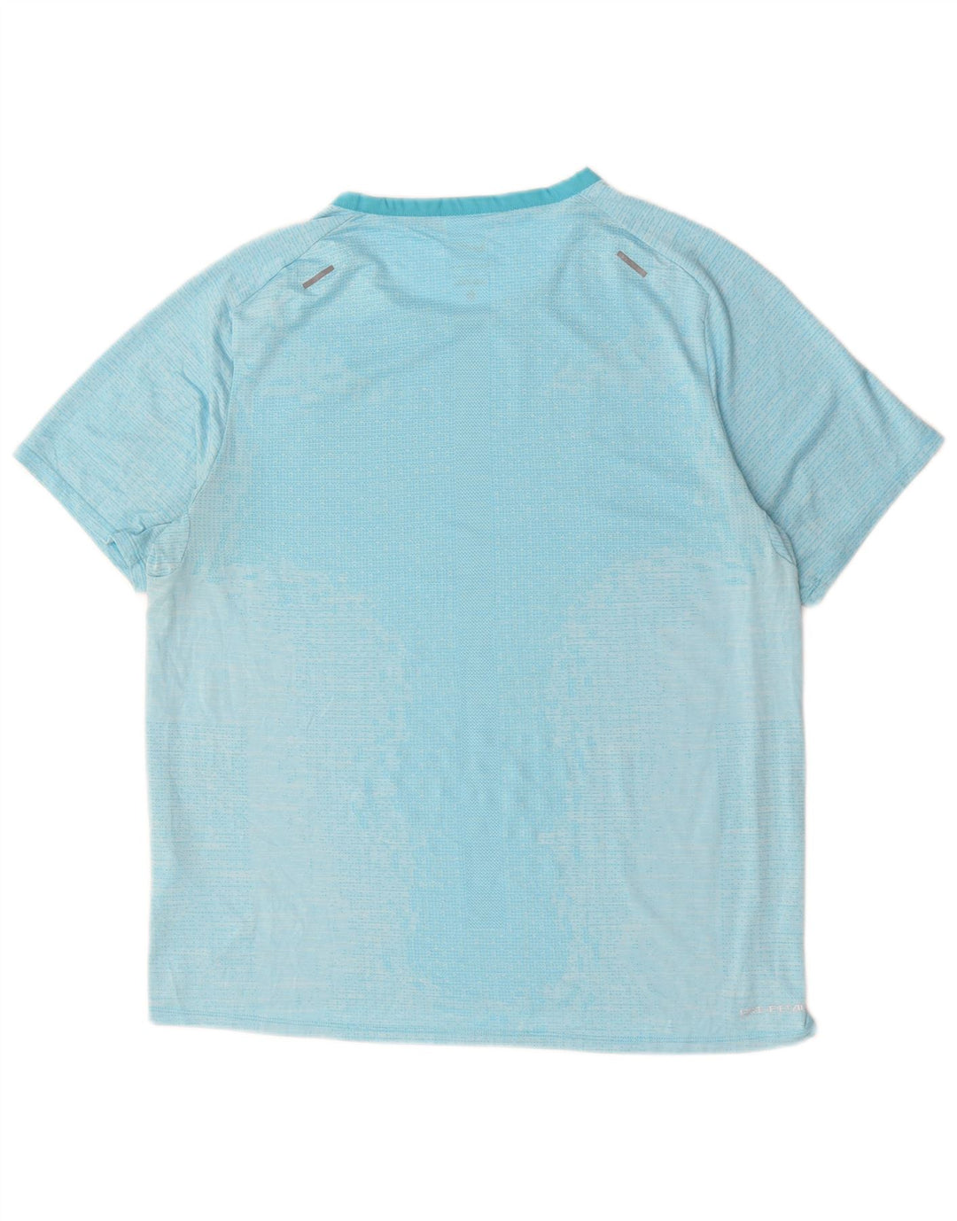 Męski T-shirt Nike Dri Fit, duży, niebieski, poliestrowy w prążki