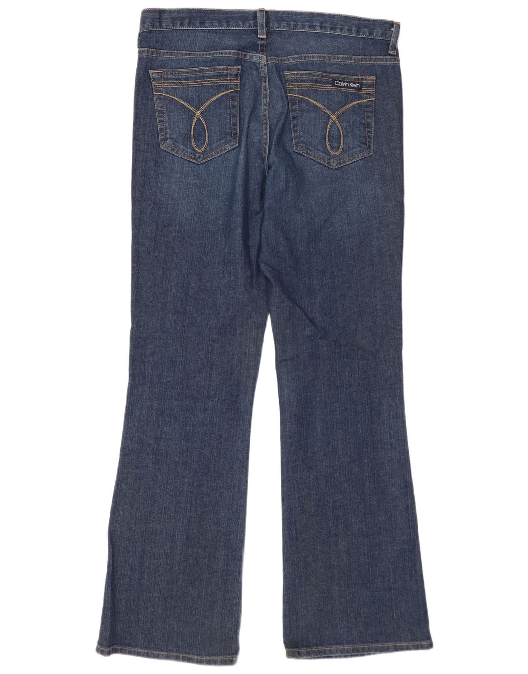 Damskie dżinsy Bootcut CALVIN KLEIN US 10, duże, W30 L32, niebieska bawełna