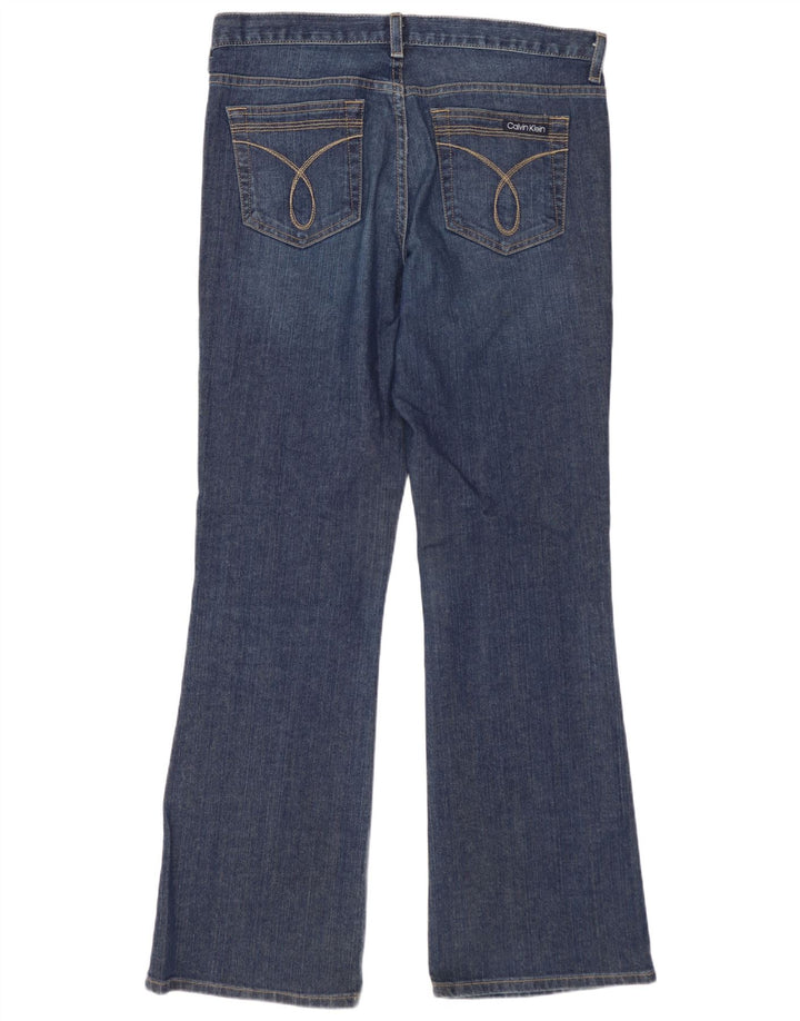 Damskie dżinsy Bootcut CALVIN KLEIN US 10, duże, W30 L32, niebieska bawełna