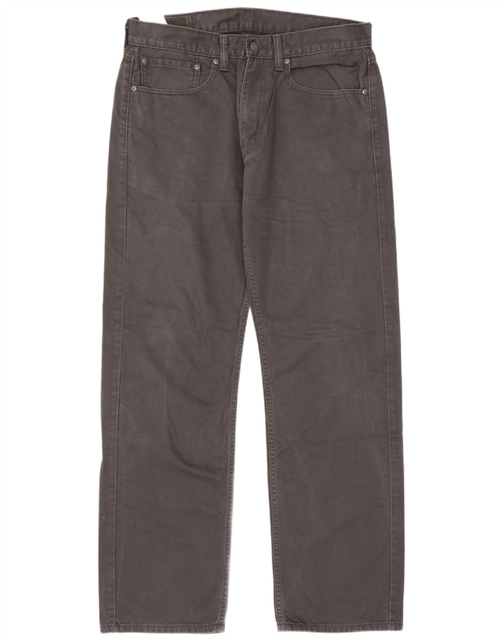 Męskie dżinsy Levi's 505 Straight W34 L32 Szara bawełna