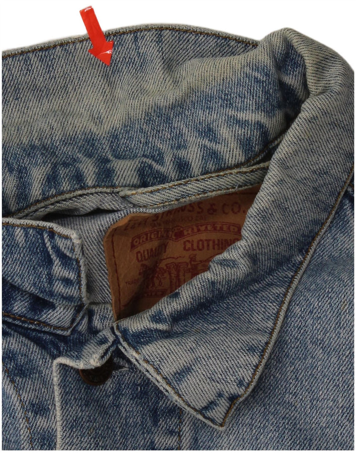 Męska kurtka dżinsowa Levi's UK 38, średnia niebieska, bawełniana