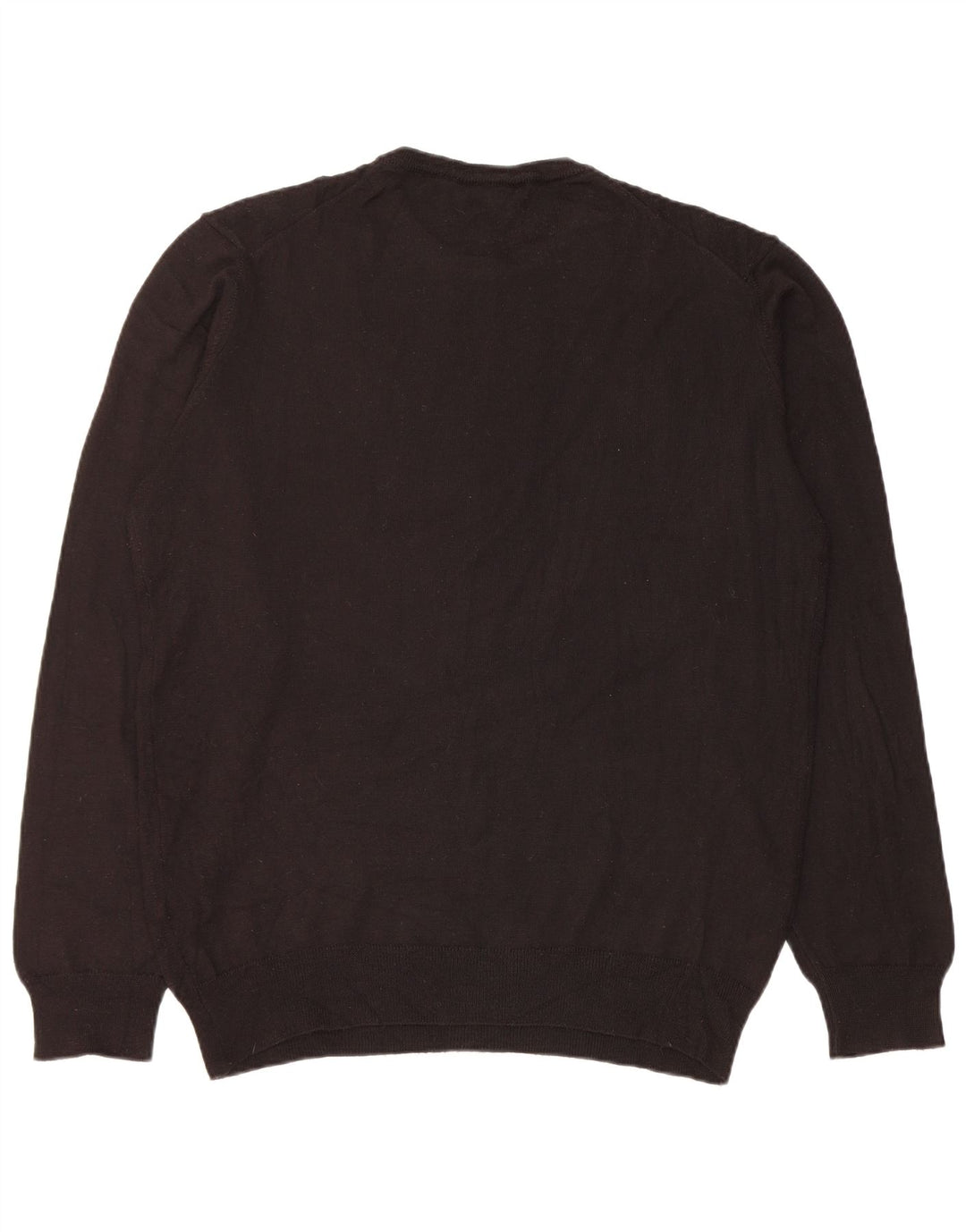 Męski sweter K-Way z okrągłym dekoltem 2XL, czarny akryl