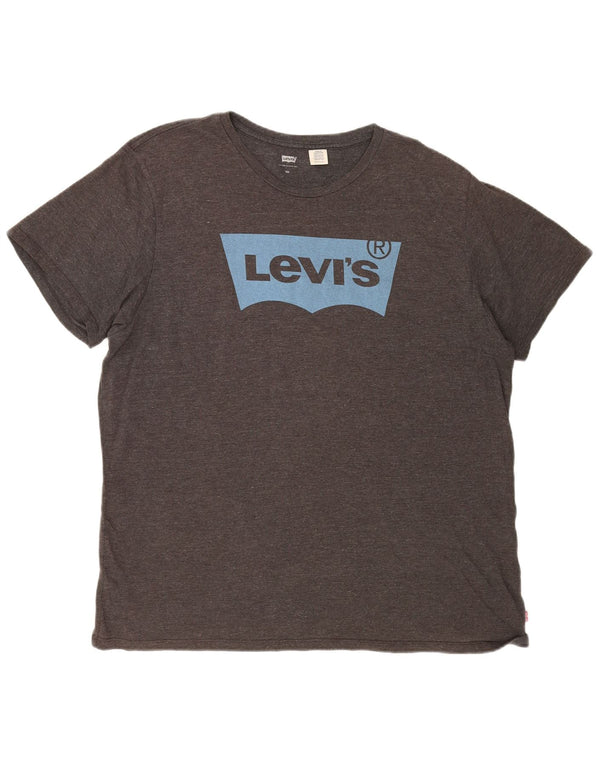 Męski T-shirt z grafiką LEVI'S Top 2XL Szary