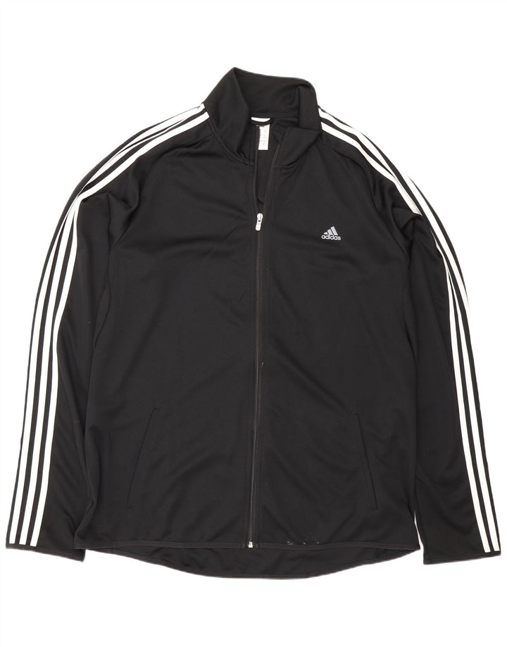 Adidas Męska kurtka dresowa Climalite Top 2XL Czarny poliester