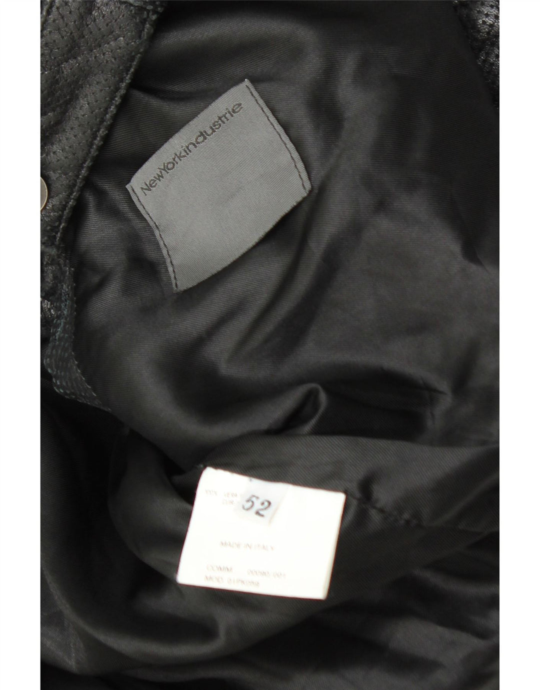 Vintage męska kurtka skórzana IT 52 XL czarna skóra