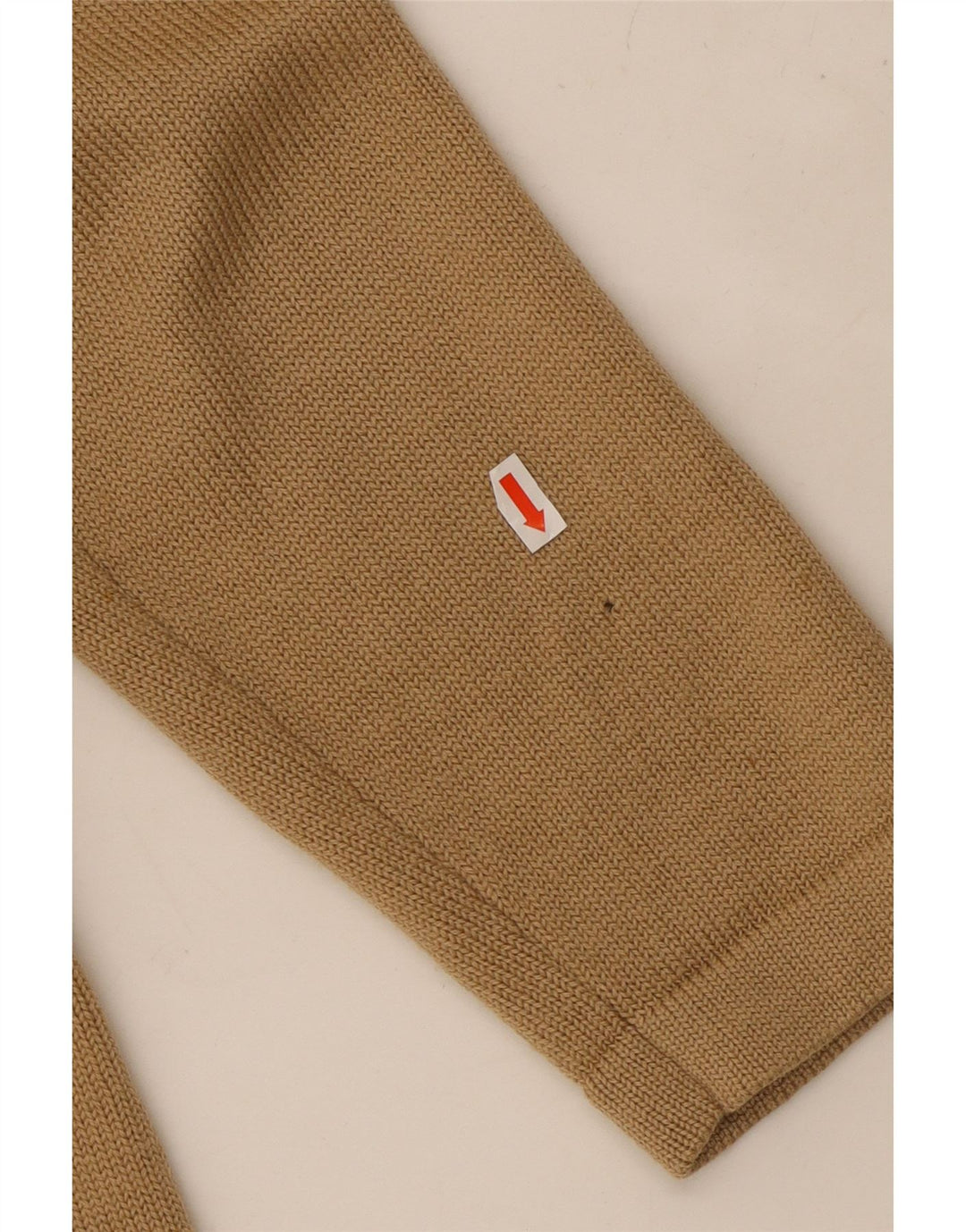 LUISA SPAGNOLI Damski sweter kardigan UK 14, duża beżowa wełna