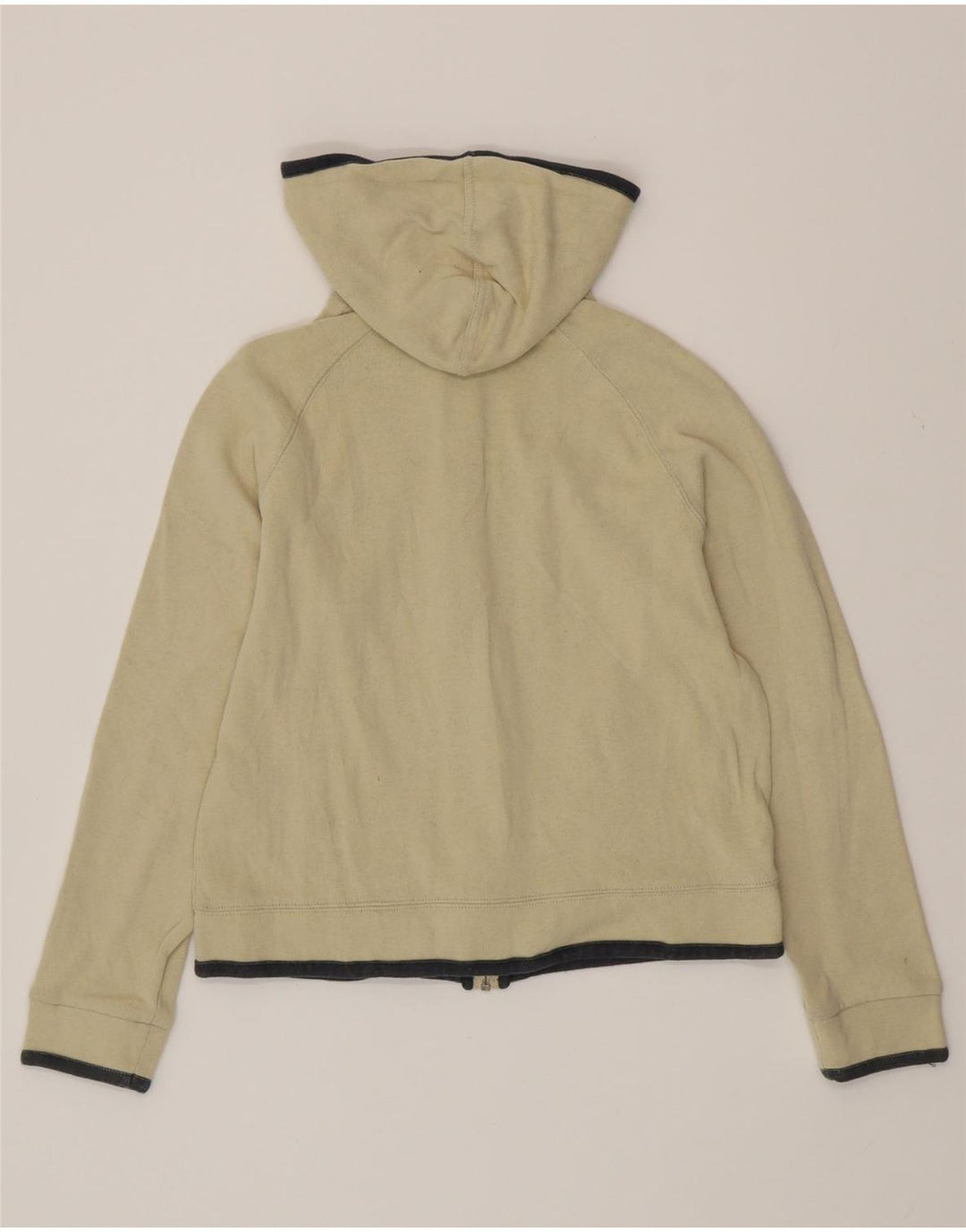 SERGIO TACCHINI Damski sweter z kapturem i zamkiem błyskawicznym IT 44 Średni beżowy bawełniany