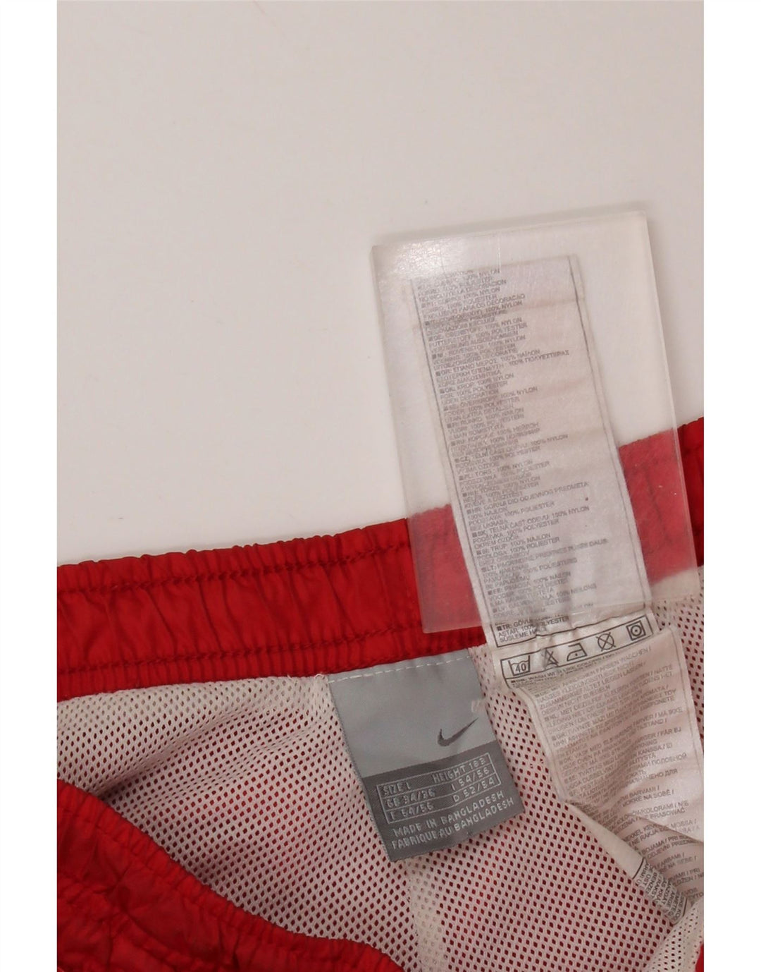 Męskie spodnie dresowe NIKE, duże, czerwone, nylonowe