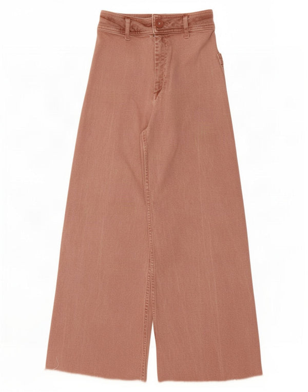 Damskie jeansy z szeroką nogawką Zara EU 32 2XS W22 L24 Różowe
