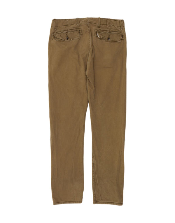 Męskie spodnie typu slim chino LEVI'S W32 L32, bawełna khaki
