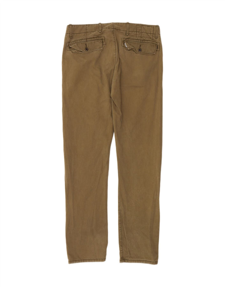 Męskie spodnie typu slim chino LEVI'S W32 L32, bawełna khaki