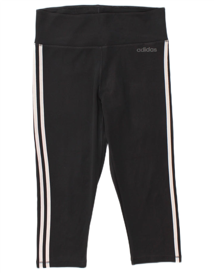Damskie legginsy Adidas Climalite Capri UK 12/14 Średni czarny poliester