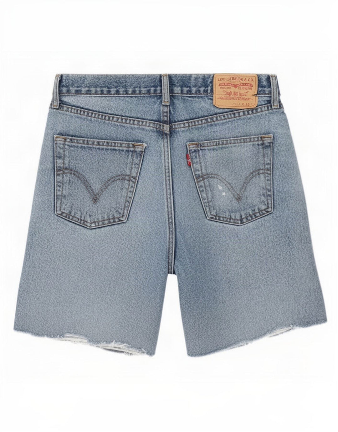 Męskie spodenki jeansowe Levi's 751 w trudnej sytuacji W34, duże, niebieskie