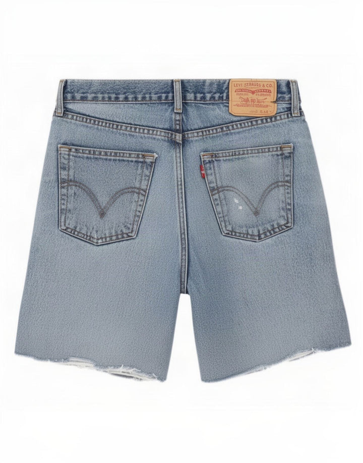 Męskie spodenki jeansowe Levi's 751 w trudnej sytuacji W34, duże, niebieskie