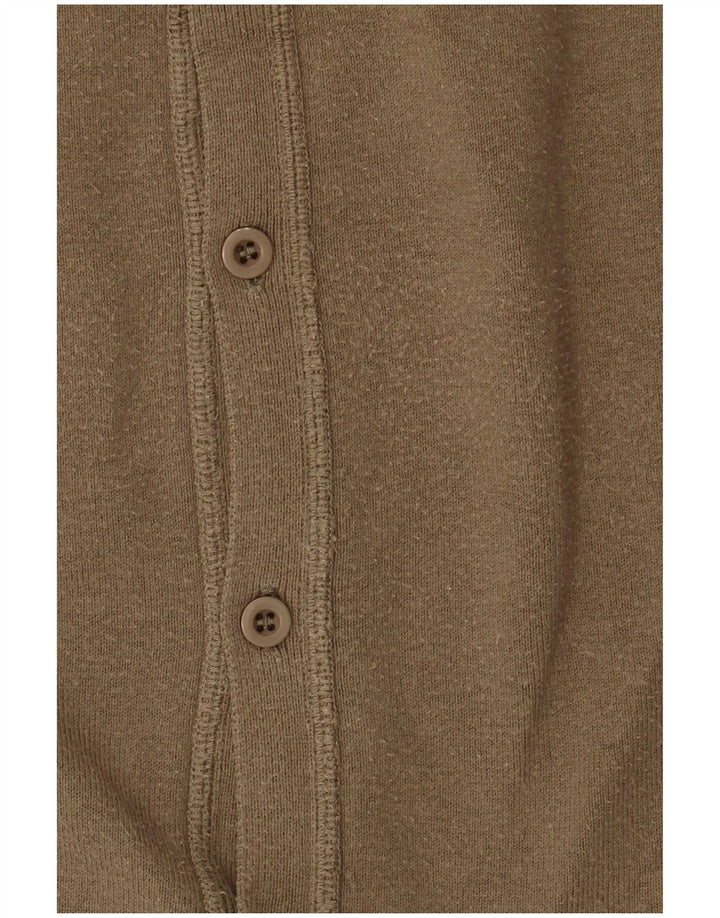 Męski sweter Zara, duży, bawełniany khaki