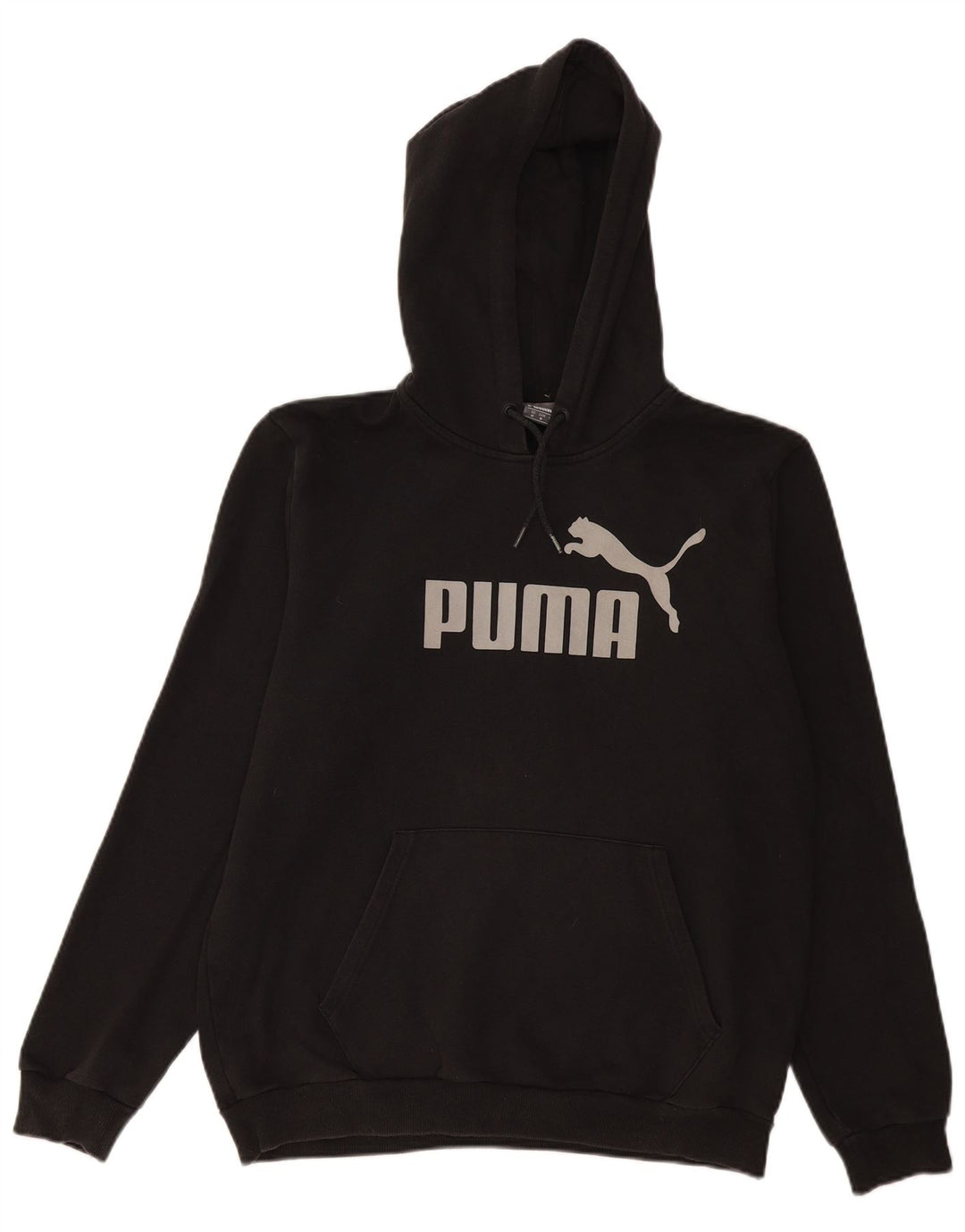 Damski sweter z kapturem i grafiką PUMA UK 14, średni czarny, bawełniany