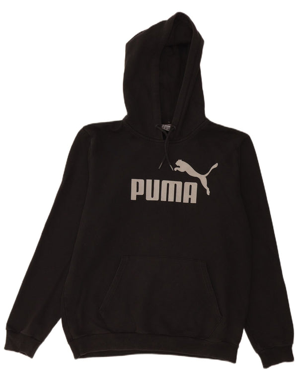 Damski sweter z kapturem i grafiką PUMA UK 14, średni czarny, bawełniany