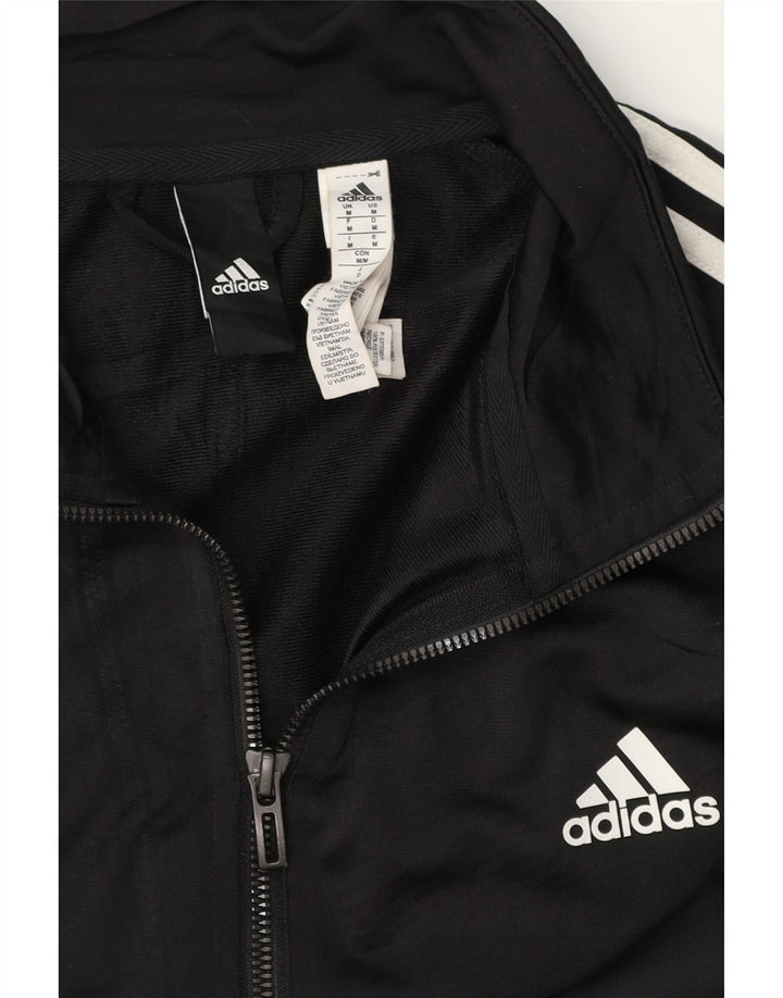 Męska kurtka dresowa ADIDAS, średni czarny poliester