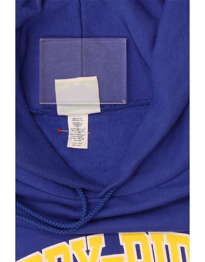 Męski sweter z kapturem Champion Graphic, średni niebieski, bawełniany