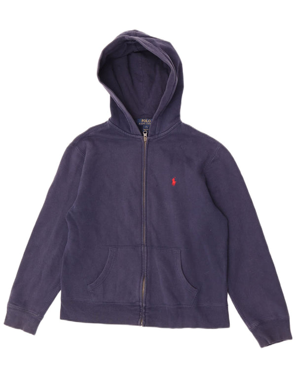 Polo Ralph Lauren Chłopięcy sweter z kapturem i zamkiem, 14-15 lat, granatowy