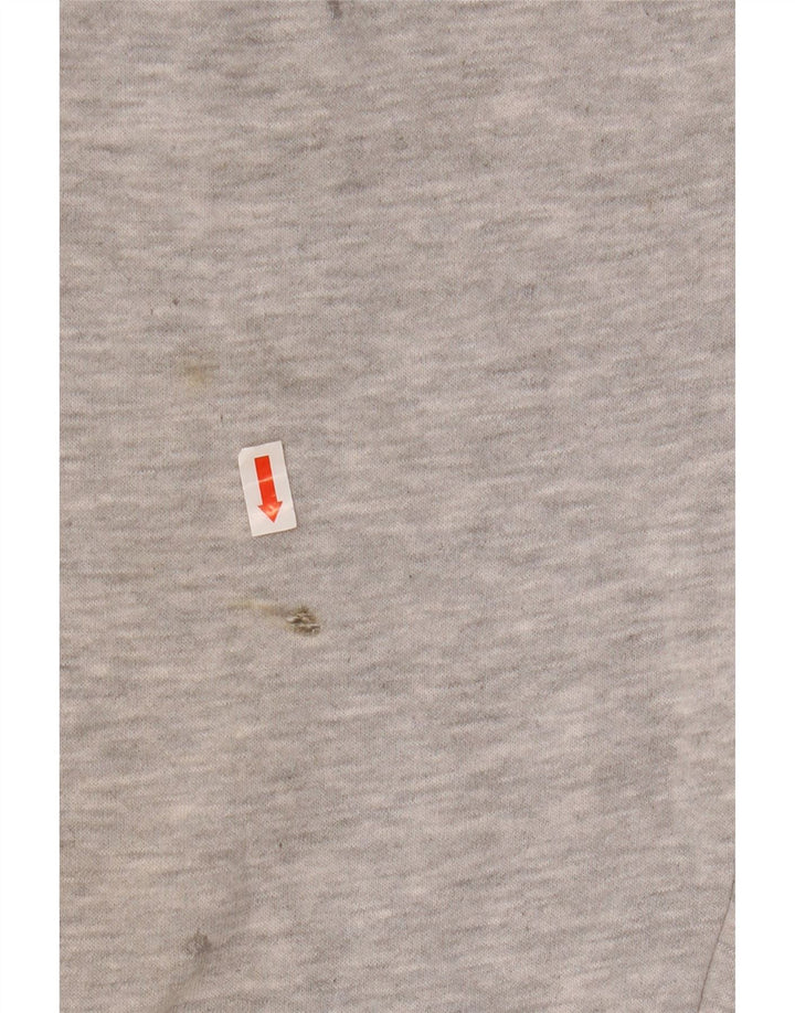 Męskie spodnie dresowe Kappa z grafiką, duże, szare, bawełniane