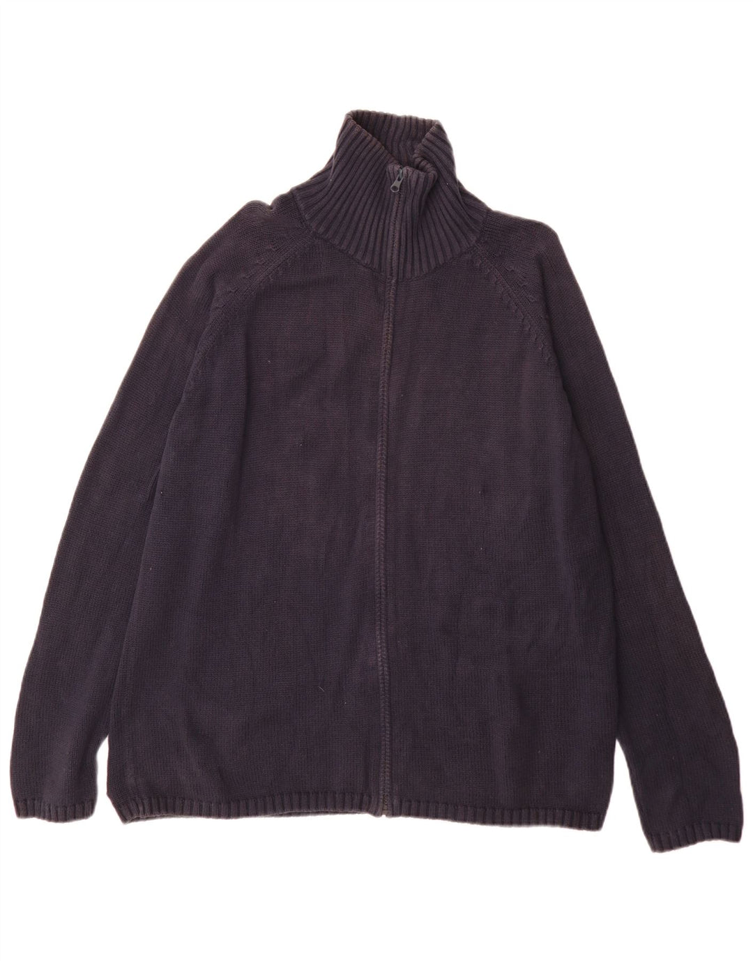 Zara Męski sweter rozpinany XL Granatowy, bawełniany