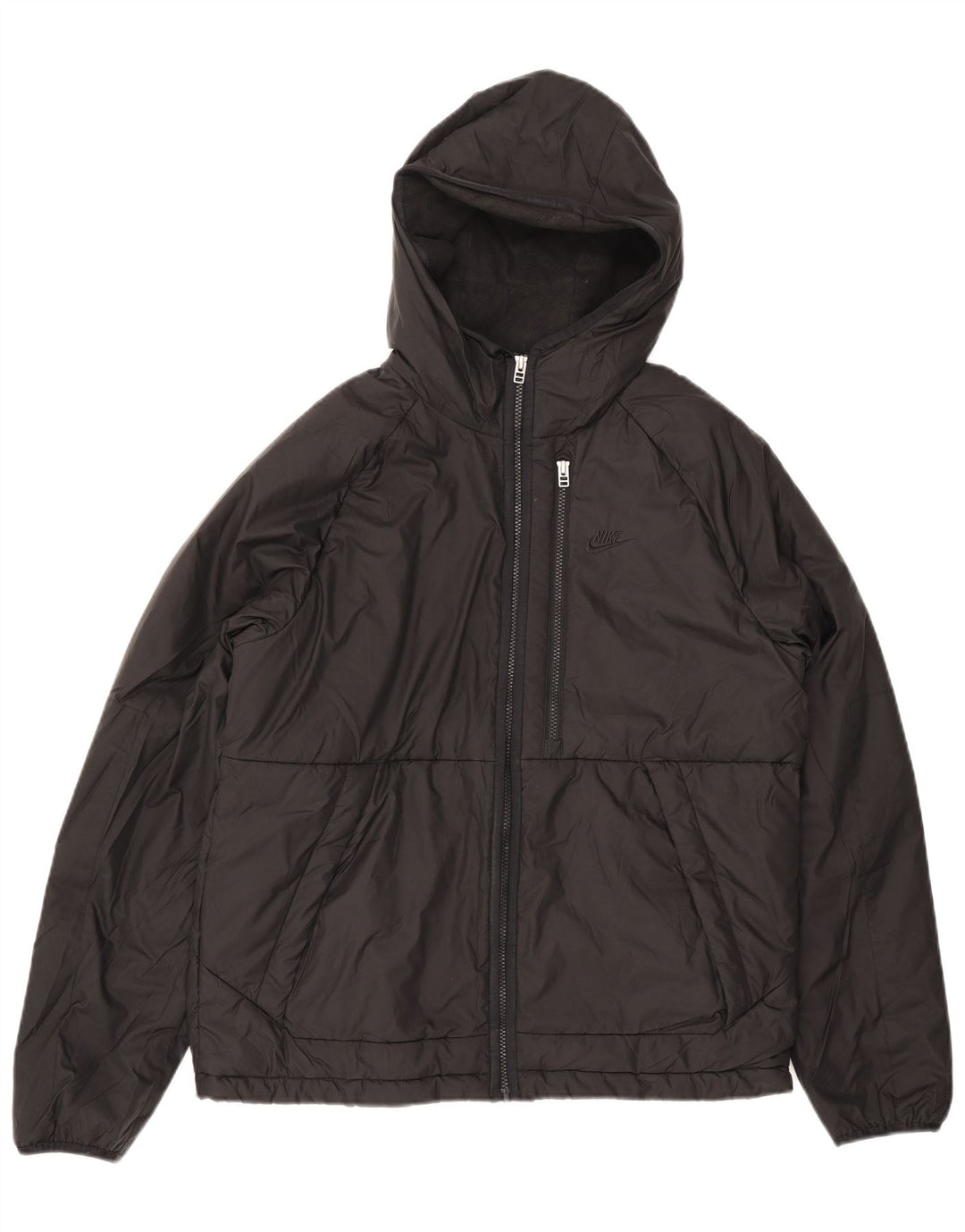 Męska kurtka wiatrówka z kapturem NIKE Therma-Fit UK 38, średnia czarna