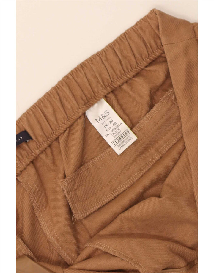 Spodnie damskie Marks & Spencer UK 20 2XL W38 L25 Beżowy Poliester