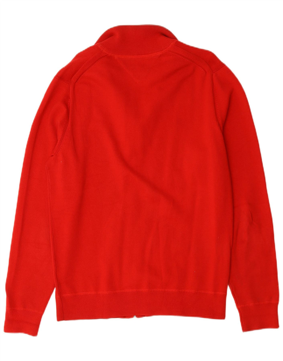 Męski sweter rozpinany Tommy Hilfiger w kolorze średniej czerwieni, bawełniany