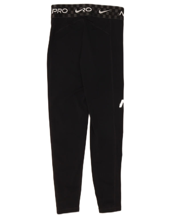 Damskie legginsy Nike Dri Fit Graphic Crop UK 8, małe czarne