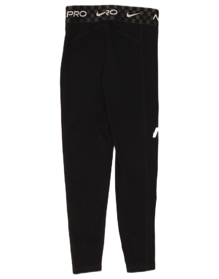 Damskie legginsy Nike Dri Fit Graphic Crop UK 8, małe czarne
