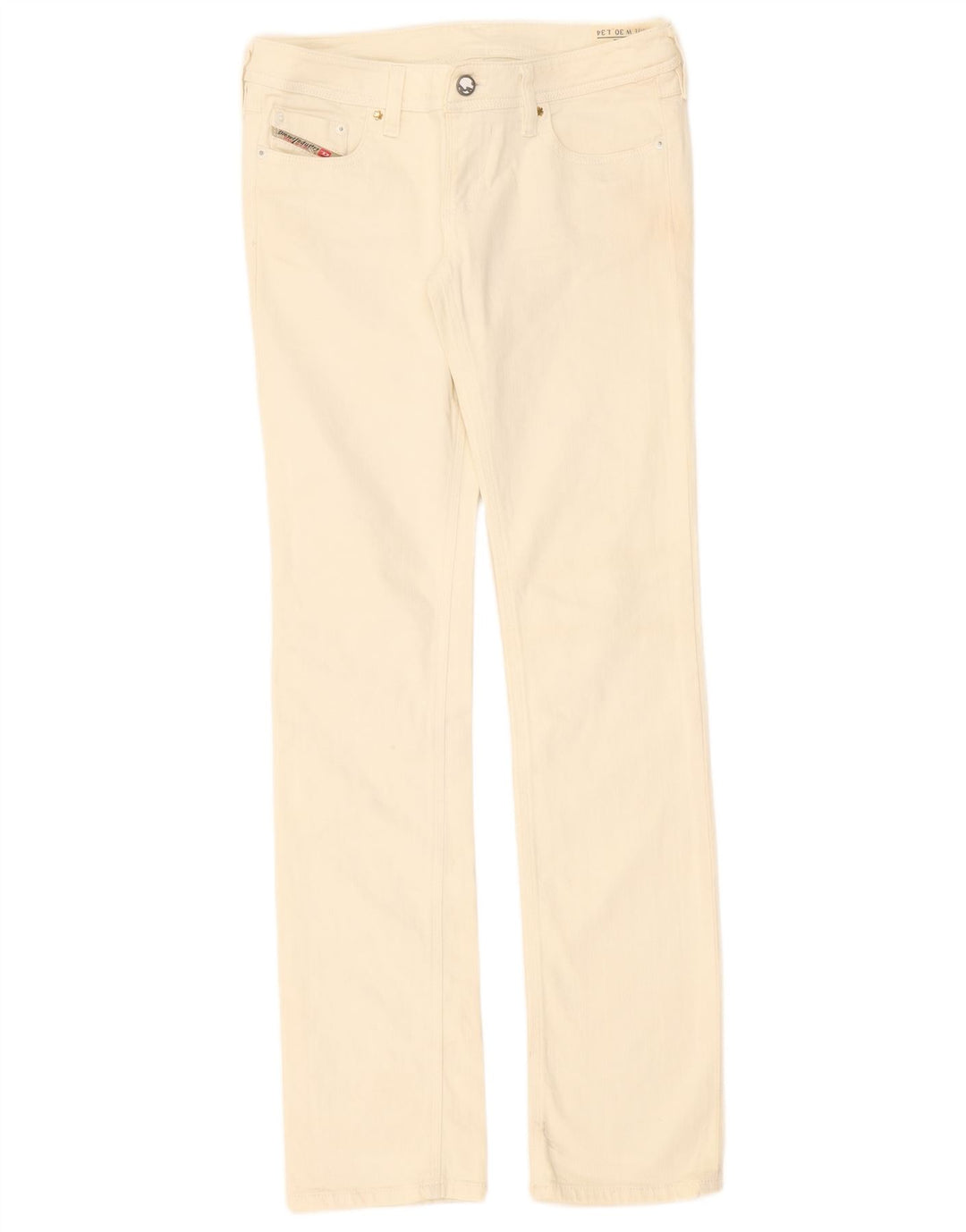 Diesel Damskie Lowky Slim Jeans W30 L34 Off White Cotton
