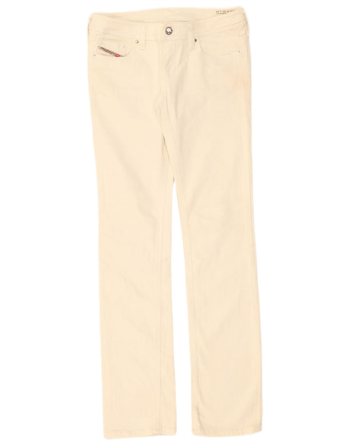 Diesel Damskie Lowky Slim Jeans W30 L34 Off White Cotton