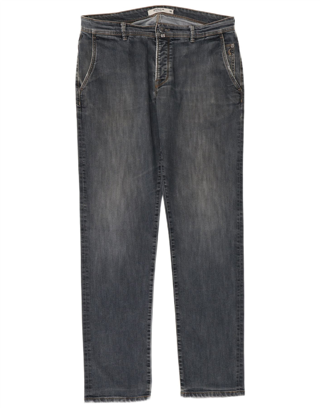 SIVIGLIA Męskie jeansy slim W38 L36 Niebieskie