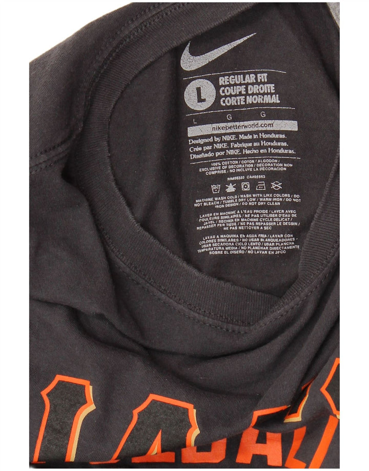 Męski T-shirt z grafiką NIKE San Francisco Giants o regularnym kroju, duży, szary