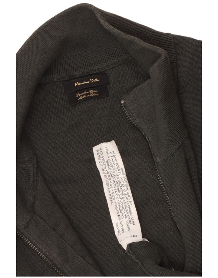 MASSIMO DUTTI Męski sweter kardigan 2XL Szara bawełna