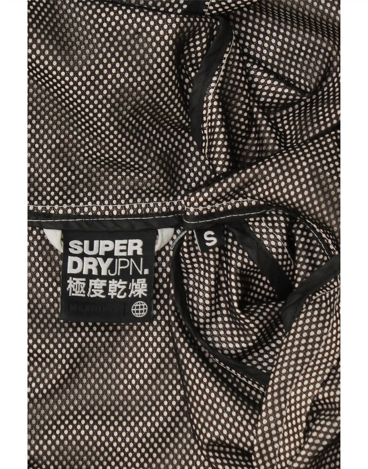 Męska kurtka przeciwdeszczowa z kapturem Superdry UK 36, mała szara