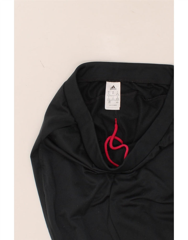 ADIDAS Womens Tracksuit Trousers Joggers UK 12/14 Medium  Black Polyester Vintage Adidas and Second-Hand Adidas from Messina Hembry 