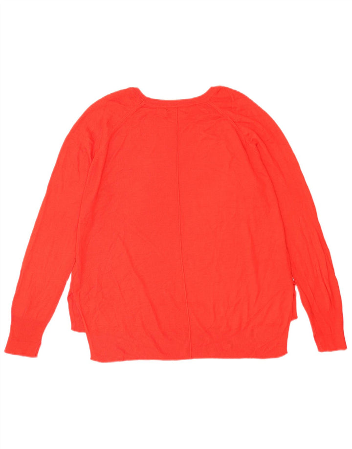Sweter damski Zara z dekoltem w łódkę UK 14, średni czerwony