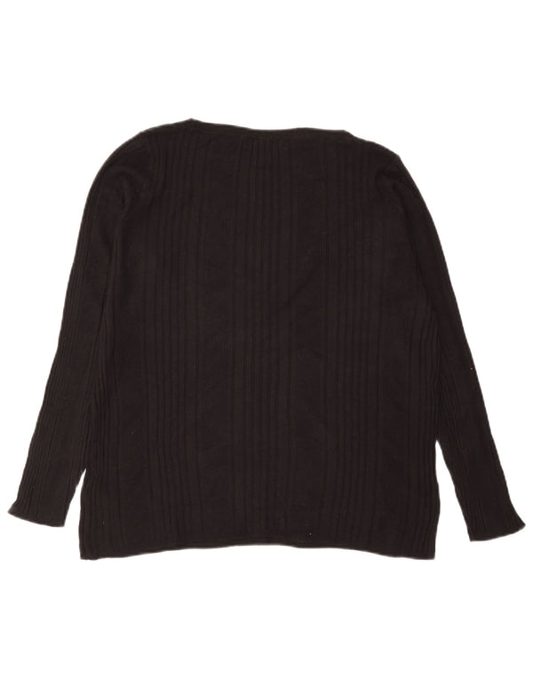 Bluzka damska Marks & Spencer UK 18 XL, czarna wiskoza
