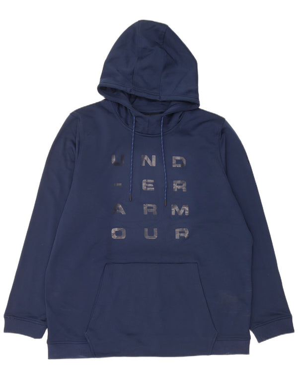 Damska bluza z kapturem Under Armour Cold Gear Graphic UK 20 2XL granatowa