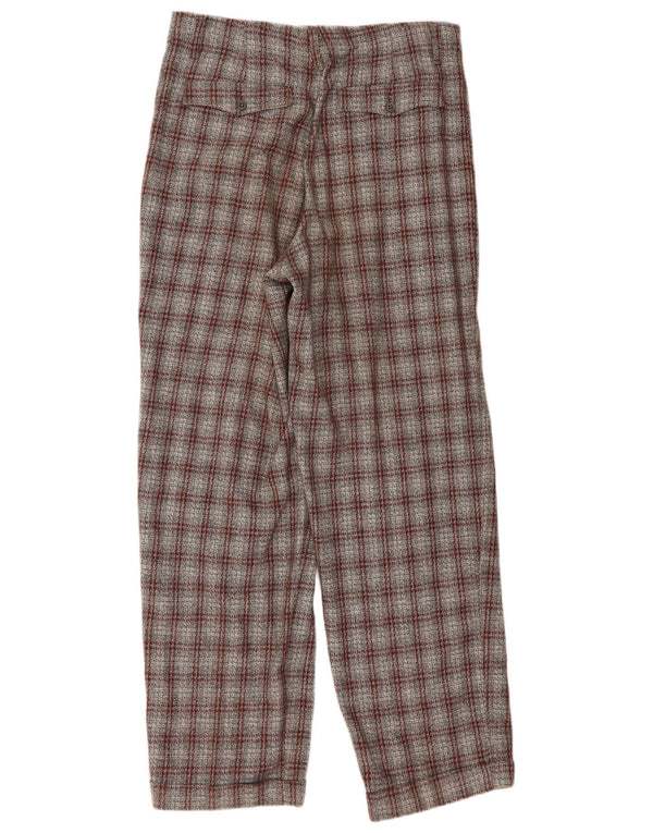 Męskie spodnie chino w stylu vintage IT 50 Large W32 L32 Szara krata