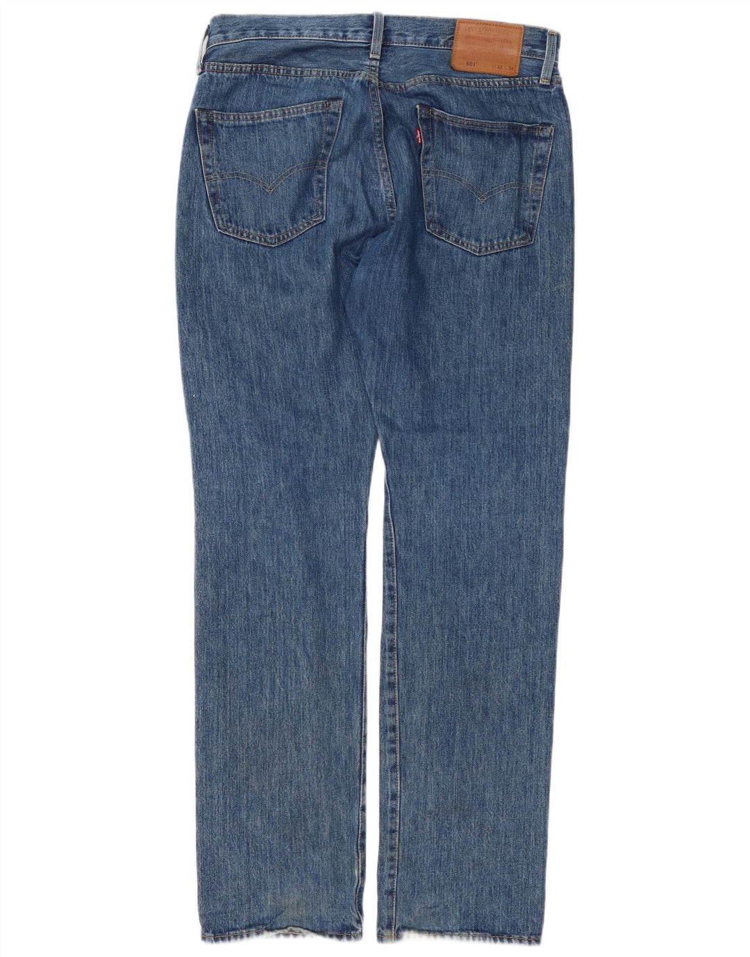 Męskie jeansy Levi's 501 Straight W32 L34 Niebieskie bawełniane