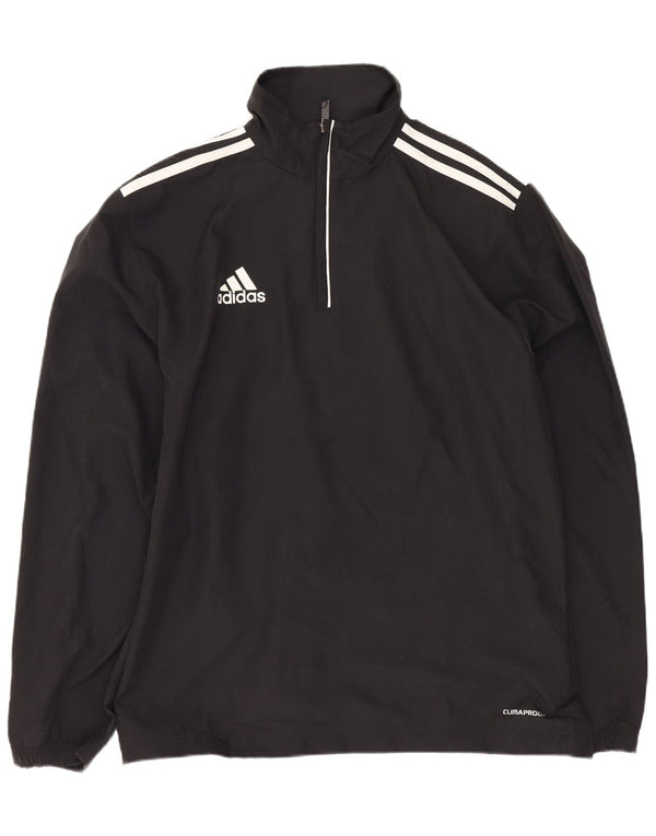 Adidas Męskie Clima Proof Pullover Dres Top UK 34/36 Mały Czarny