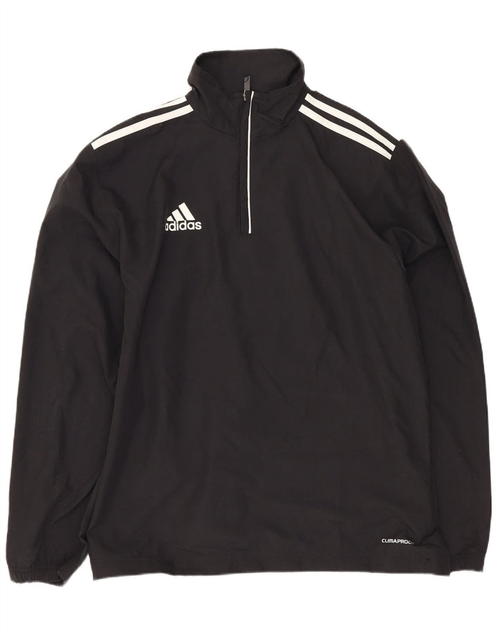 Adidas Męskie Clima Proof Pullover Dres Top UK 34/36 Mały Czarny