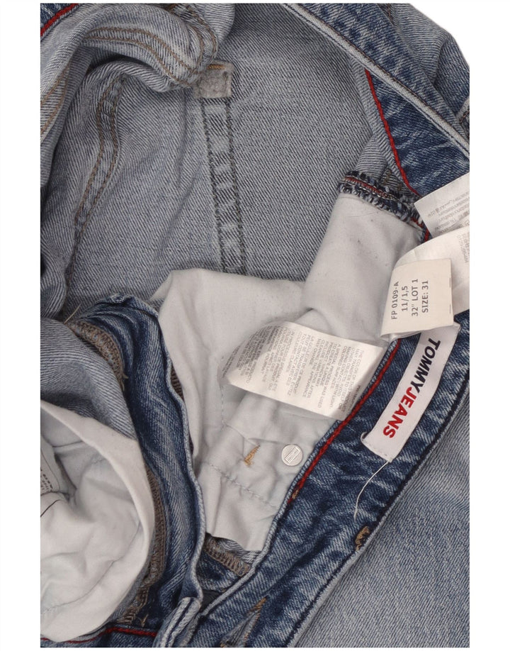 Męskie dżinsy zwężane TOMMY HILFIGER o regularnym kroju W31 L29 Niebieska bawełna