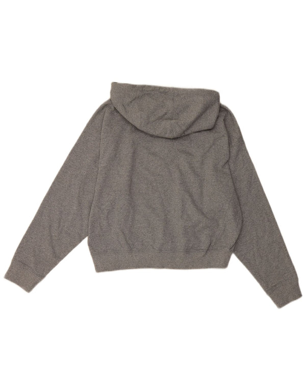 Damska bluza z kapturem Champion Graphic Crop UK 14, średnia szara bawełna