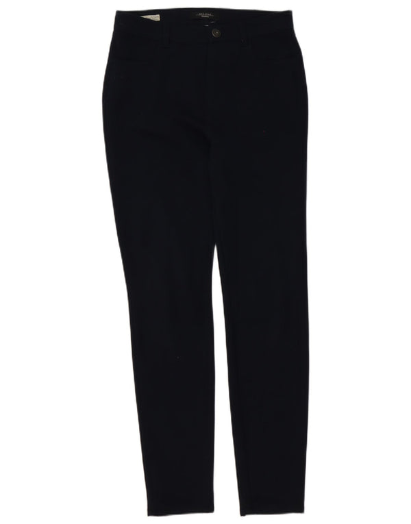 Spodnie damskie Max Mara Slim Chino UK 6 XS W26 L30 Granatowy poliester