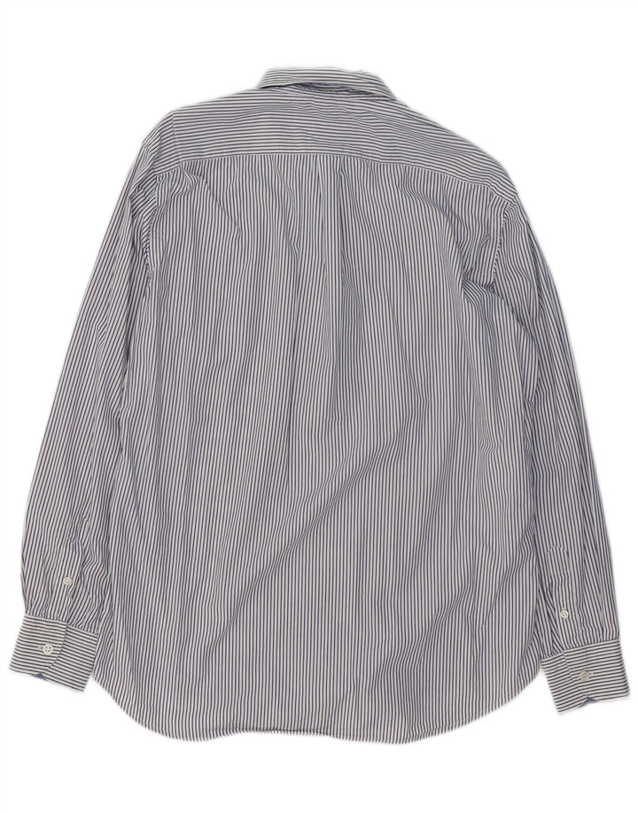 HARMONT & BLAINE Męska koszula o regularnym kroju XL, niebieska, bawełniana w prążki