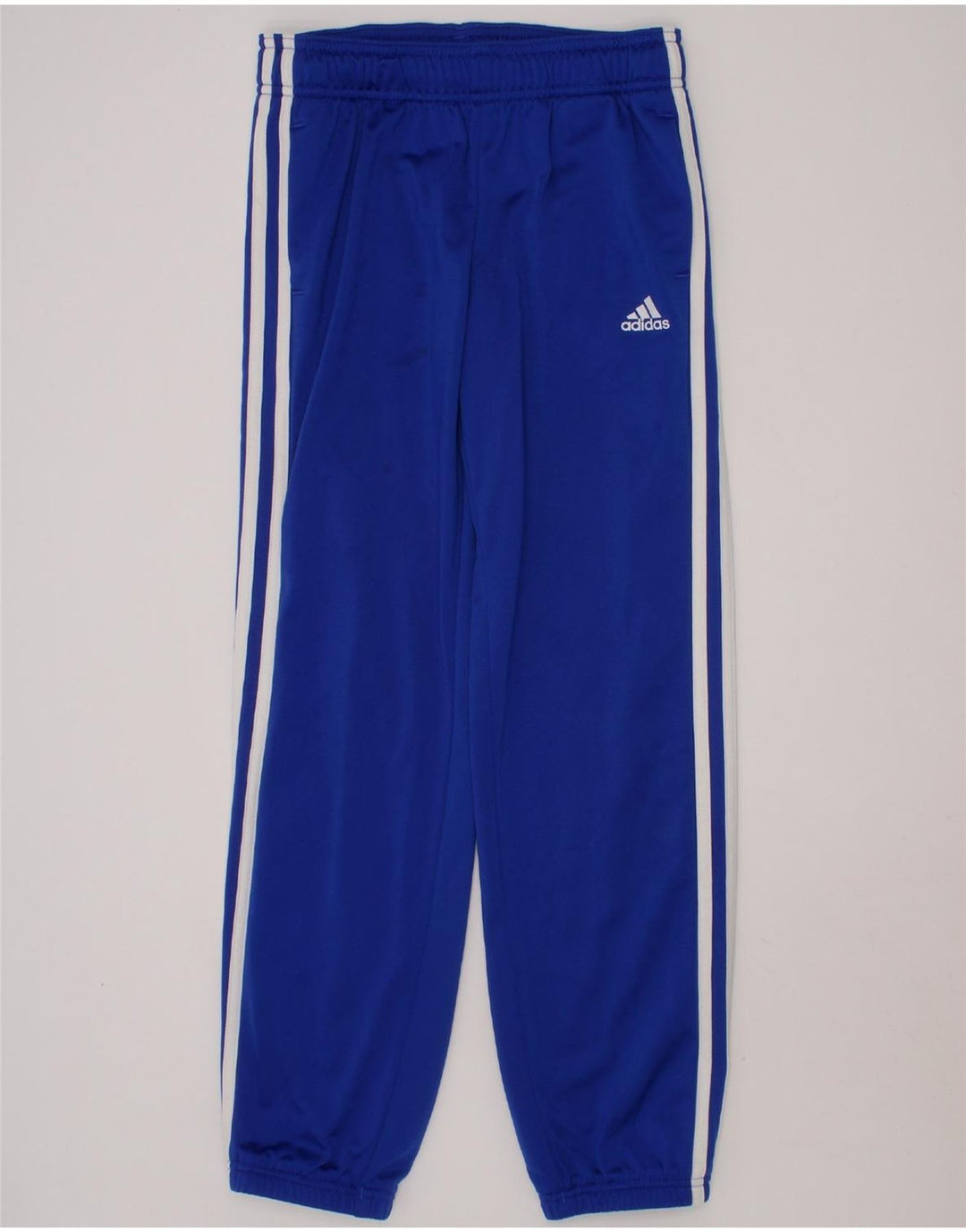 ADIDAS Boys Tracksuit Trousers Joggers 9-10 Years Blue Polyester Vintage Adidas and Second-Hand Adidas from Messina Hembry 